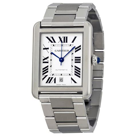 cartier watch mens for sale|stainless steel cartier watch men's.